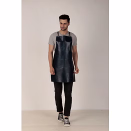 tlwh the leather warehouse kitchen apron with adjustable strap for women & men | free size apron for kitchen, hotel, cafe, restaurant, salon, workshop, garage cooking apron