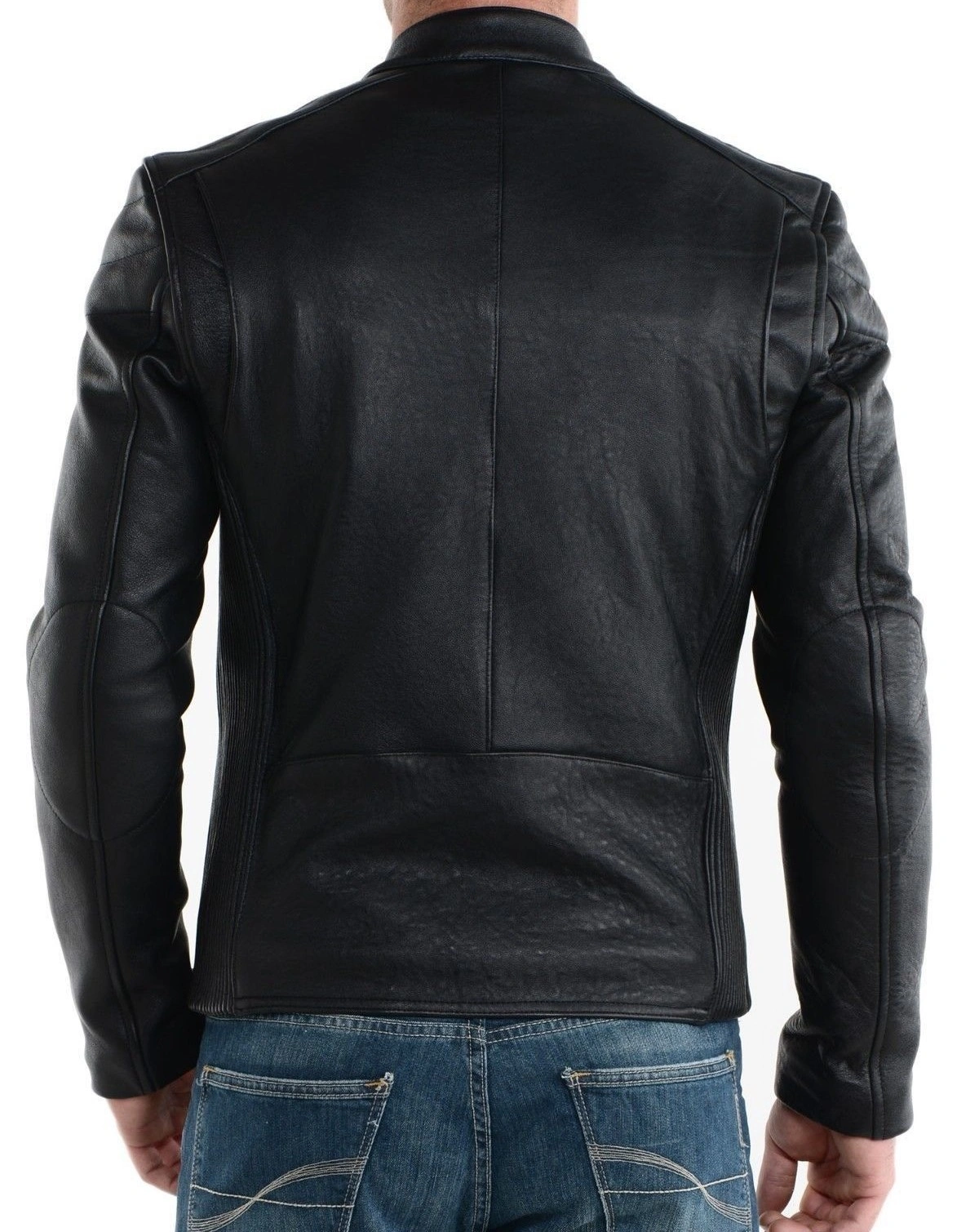 Men's Genuine Leather jacket fully customized-1