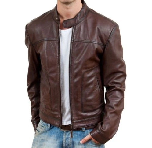 Men's Genuine Leather jacket fully customized-2