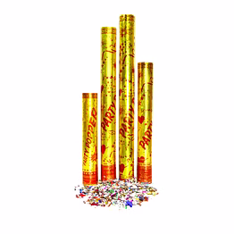 golden foil scrap confetti popper