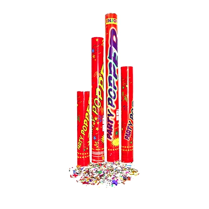 Red Foil Scrap Confetti Popper-12556926