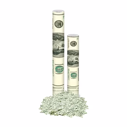 dollar paper confetti popper