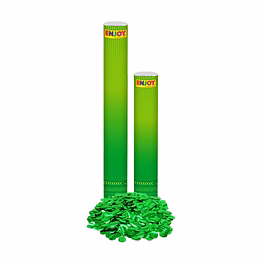 green paper confetti popper