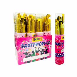 pvc gold foil confetti popper