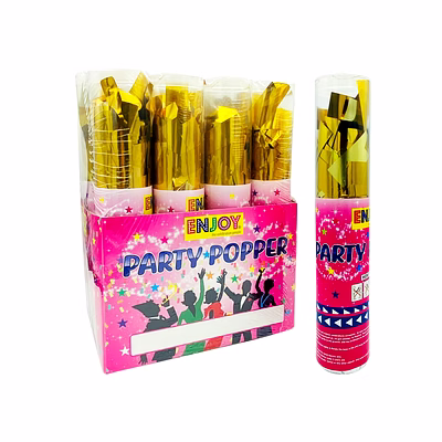 pvc gold foil confetti popper