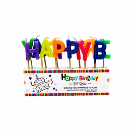 happy birthday toothpick candle