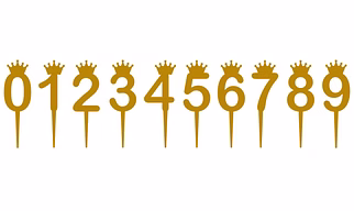 Acrylic Number Cake Topper