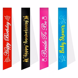printed sash