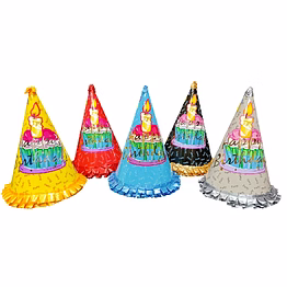 multicolour print and foil big cap