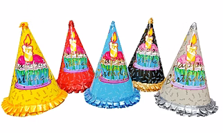 Multicolour Print and Foil Big Cap