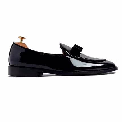 Black Penny Handmade Formal Shoes-2