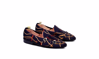 Black Embroidery Formal Shoes Handmade party Wear