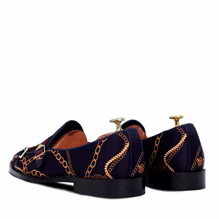 Black Embroidery Formal Shoes Handmade party Wear-4