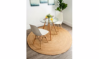 Jute area rug
