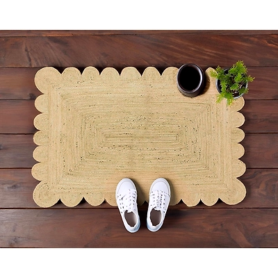 KALVEERA Jute Area rugs
