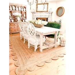 KALVEERA Jute area rug