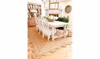 Jute area rug