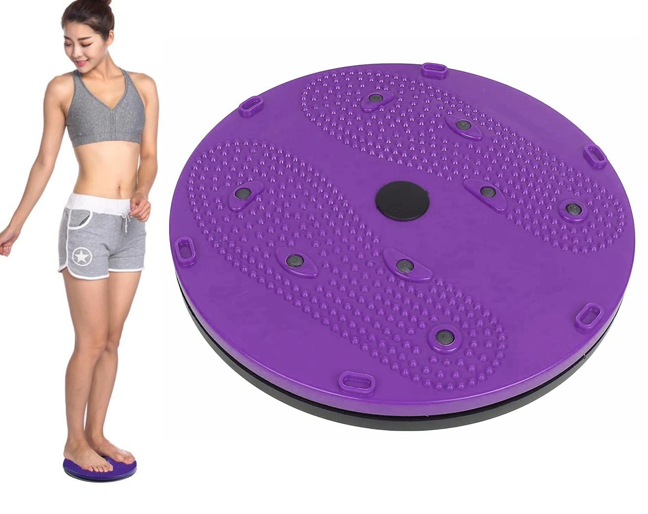 Tummy Twister Acupressure Twister (Magnets) Useful for Figure Tone-up Magnetic Twisting Machine Tummy Twister-Abdominal Trimmer-Waist Trimmer-Abs Exerciser-Body Toner-Fat Buster (Multicolor)-12559018