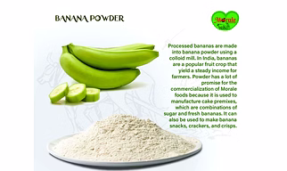 Banana flakes and powder