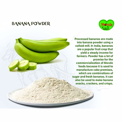 banana flakes and powder