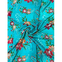 Texdiva international pvt. ltd 100% Natural crepe Position Print Designer Fabric