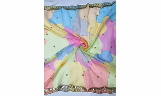 NEW Digital Printed WIth Embroidery Dupatta