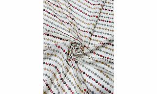 3MM Sequence Multicolour Thread Embroidery Fabric