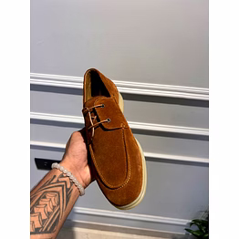 men boat leather shoes