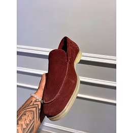 maroon casual leather sneaker for mne's