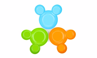 Kids Mickey Mouse Shape Food Plate - 3 Pcs Set