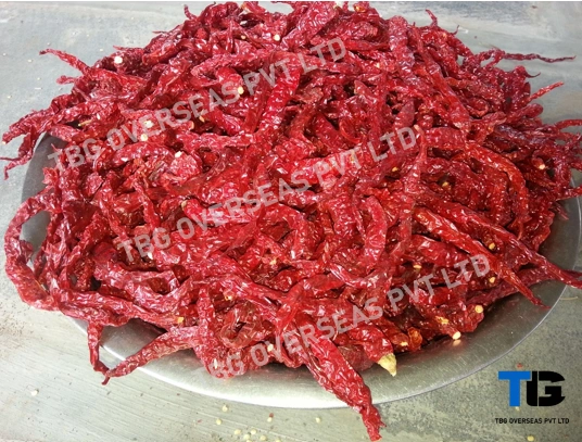 Whole Byadgi Chillies; Superior Quality, Bulk Supply, Best Prices; With Stem; Without Stem; Byadagi;-1