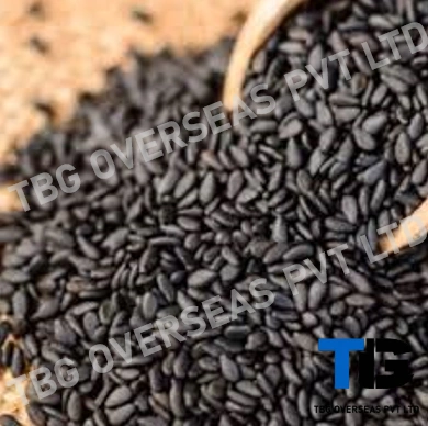 Jet-Black Sesame Seeds; Kala Til;&quot;Sesamum indicum&quot;; Machine Clean; Best Quality; Competitive price; Brown; Hulled; Roasted;-1