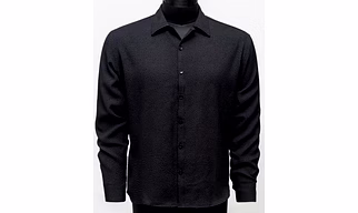 Black Crepe Oversized Shirt