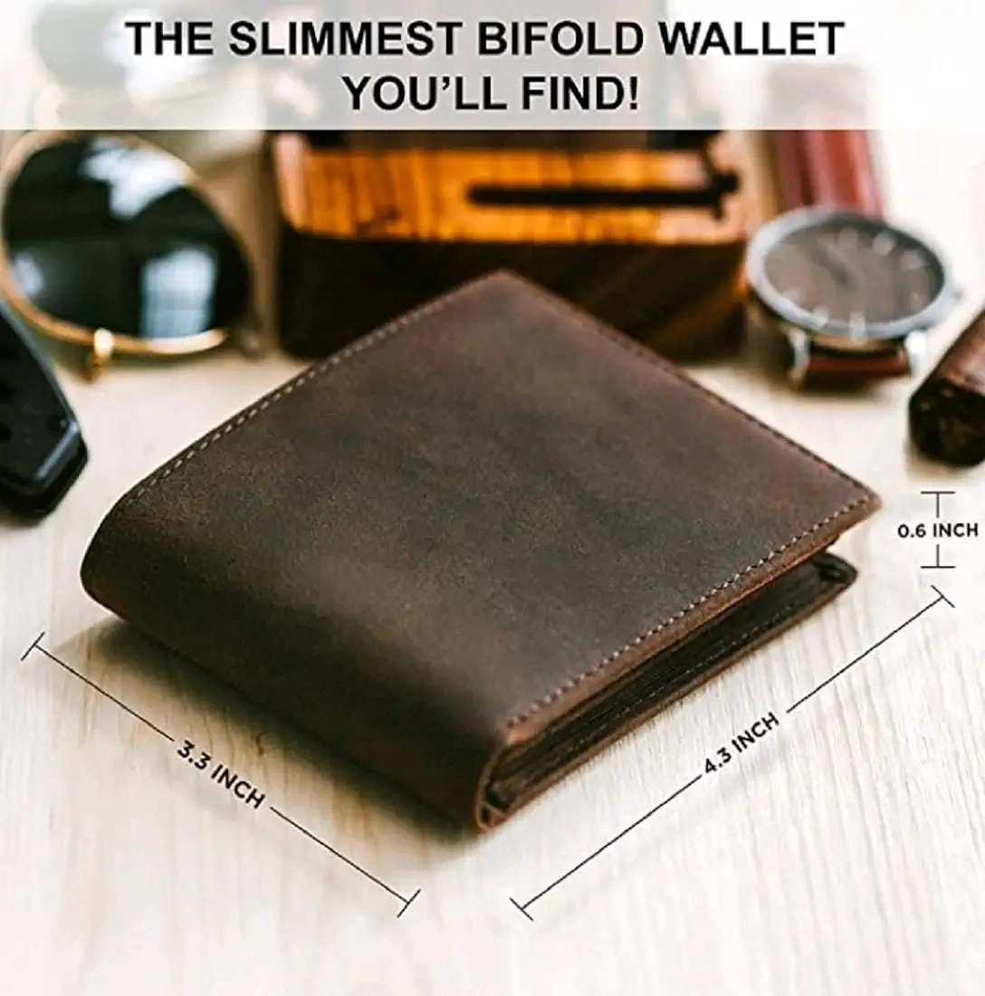 Genuine leather wallet LW001-1