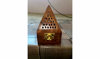 Wooden incense burner