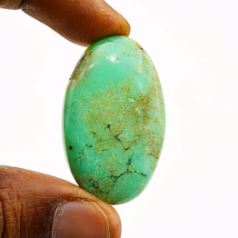 natural chrysoprase gemstone cabochon