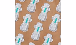 Eco-friendly single-use sanitary pads — biodegradable core and cover, high absorbency.