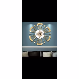 golden petal radiance designer wall clock