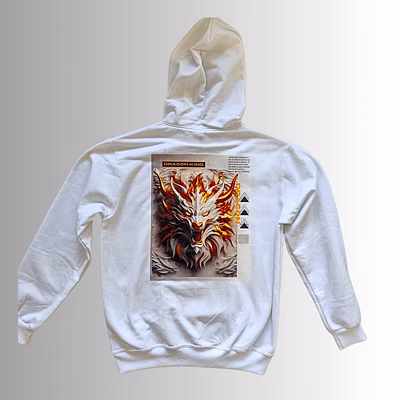 ubc premium white cotton hoodie , 300 gsm