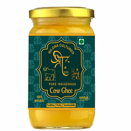Desi Cow Ghee/ A2  Bilona Ghee - Shree Ghritam 250 g-250g-9