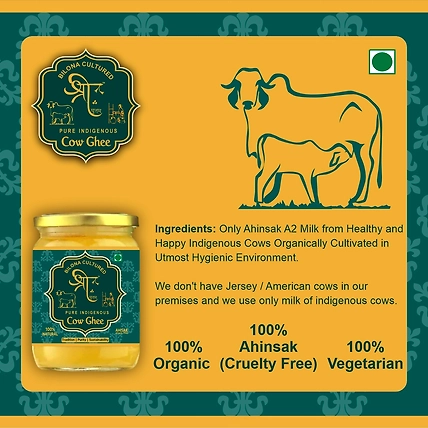 Shree Ghritam 100% Organic A2 Cow Bilona Ghee-500ml-6