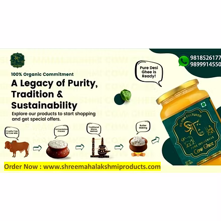Desi Cow Ghee/ A2  Bilona Ghee - Shree Ghritam 250 g-250g-13