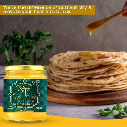 Pure Cow Ghee / A2  Cow Ghee / Desi Cow Ghee  - Shree Ghritam 100% Organic A2 Cow Bilona Ghee 1 Litre-250g-4