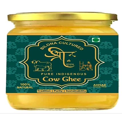 Pure Cow Ghee / A2  Cow Ghee / Desi Cow Ghee  - Shree Ghritam 100% Organic A2 Cow Bilona Ghee 1 Litre-SG250