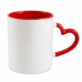 haan heart shape 3 tone ceramic stoneware mug
