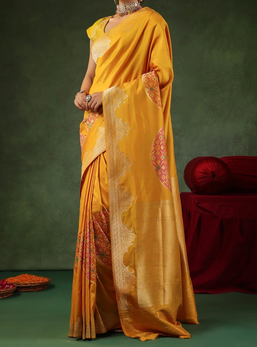 FAMOUS INDIAN LUXURY SILK SAREE-12588520