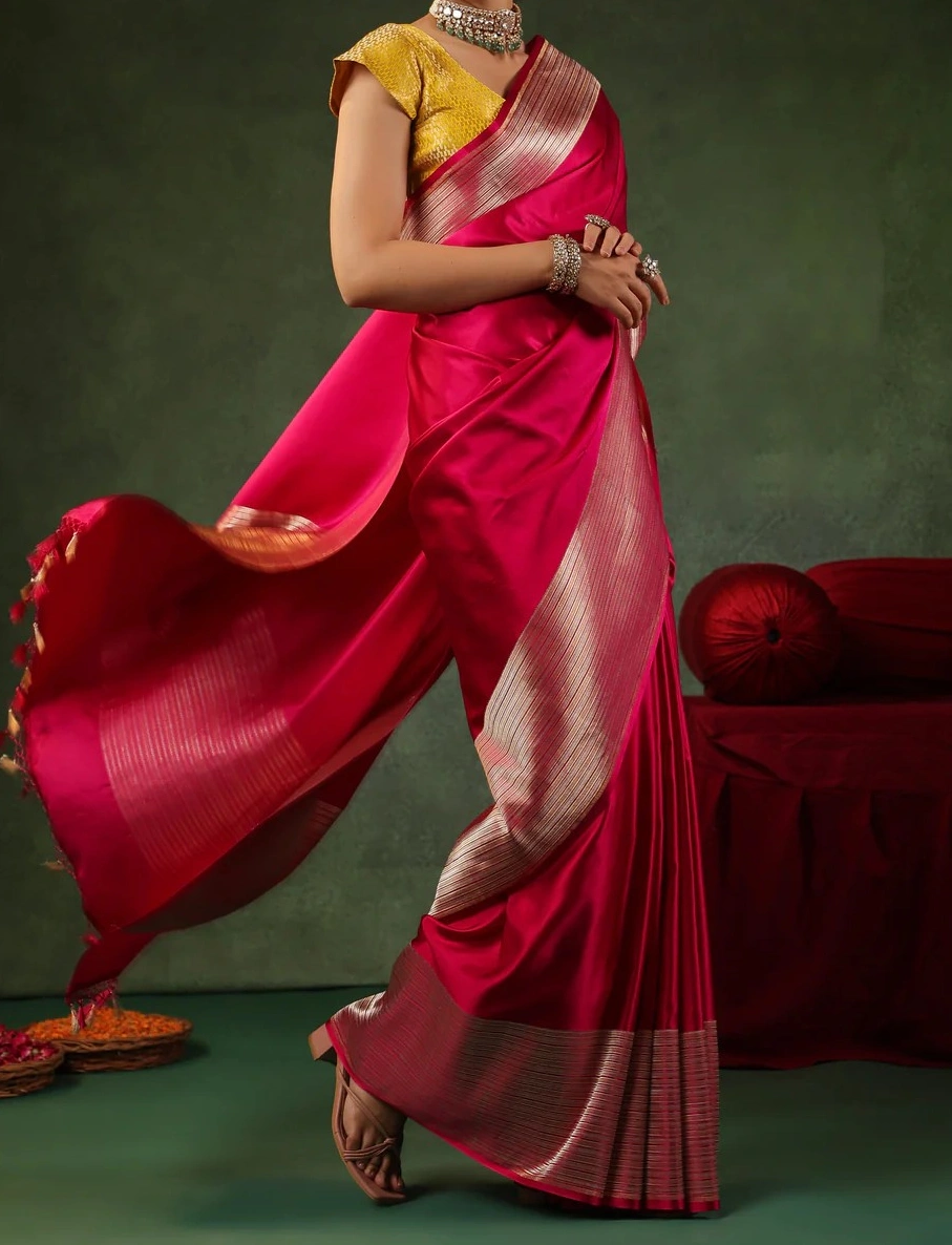 FAMOUS INDIAN LUXURY SILK SAREE-1