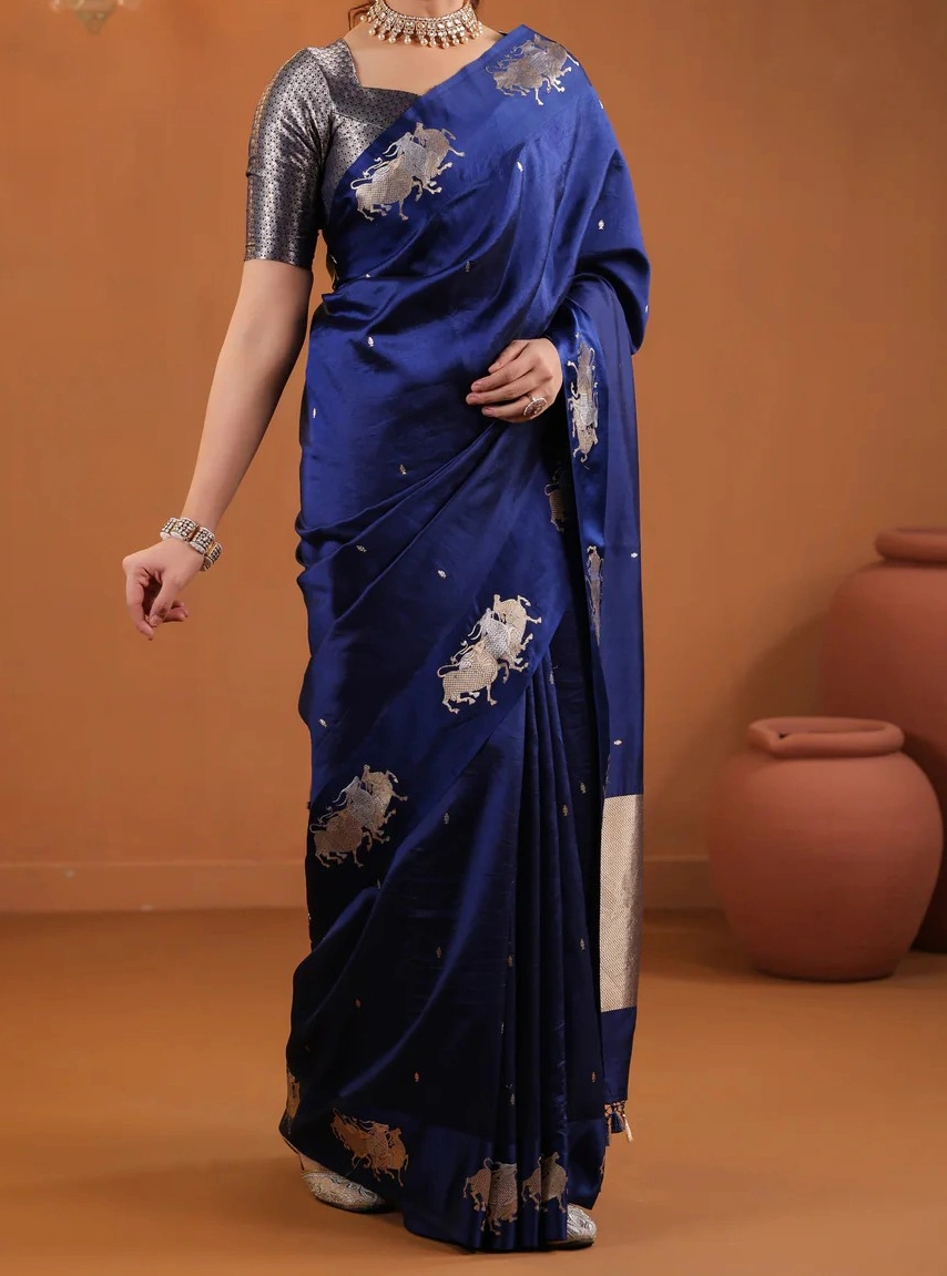 FAMOUS INDIAN LUXURY SILK SAREE-2