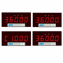 meco 5 digit 3ph watt / var / va meter 4 digit 3ph power factor meter (trms with rs485 port)