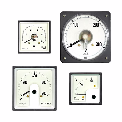 meco ac moving coil rectifier type din panel ammeter / voltmeter (model : c72, c96, mlc72, mlc96, mlc144, mlc110)